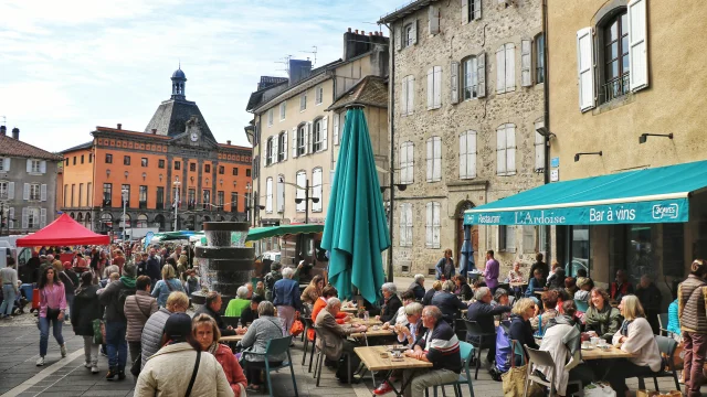 Stadtzentrum von Aurillac