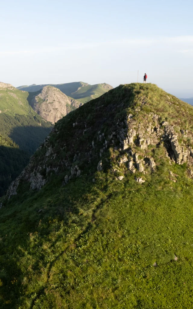 Coucher de soleil dans les Monts du Cantal