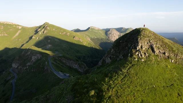 Coucher de soleil dans les Monts du Cantal