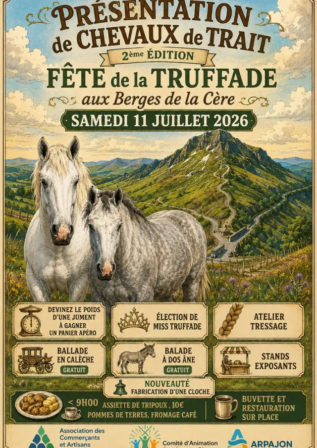 Fete De La Truffade Chevaux De Trait